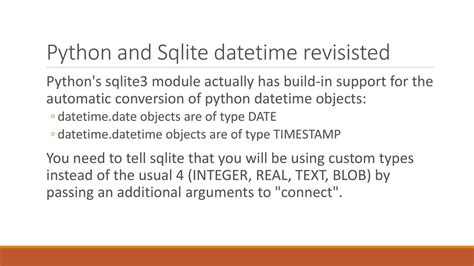 sqlite number to datetime