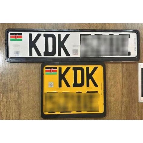 square and rectangular number plates in kenya