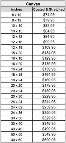 square canvas sizes michaels
