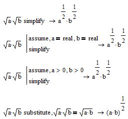 square root in mathcad
