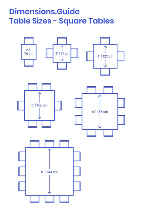 square table dimensions in cm