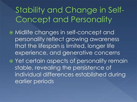 stability and change in human development examples