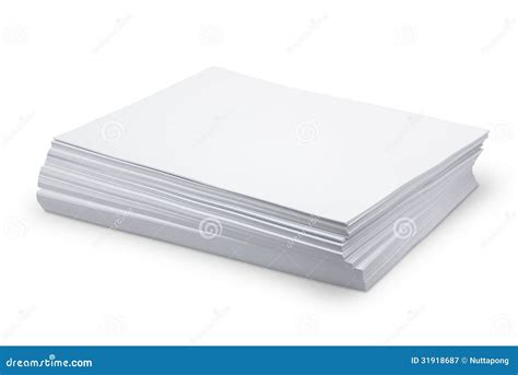 stack of white paper