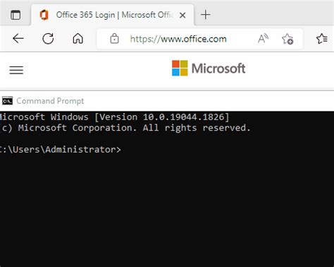 start edge from command line with url