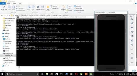 start emulator from command line