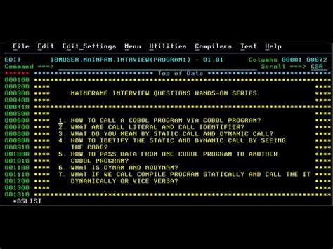 static and dynamic array in cobol