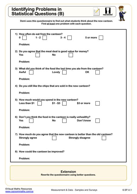 statistical questions examples for high school students