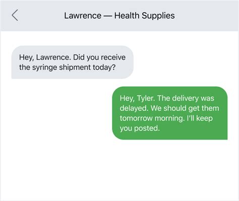 status message examples