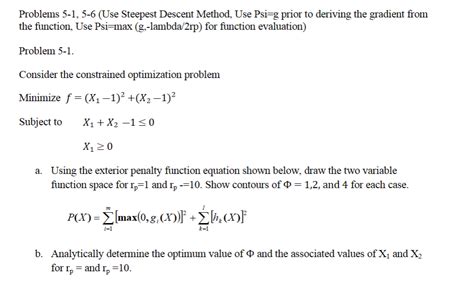 steepest descent method solved problems