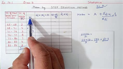 step deviation method formula class 10 questions