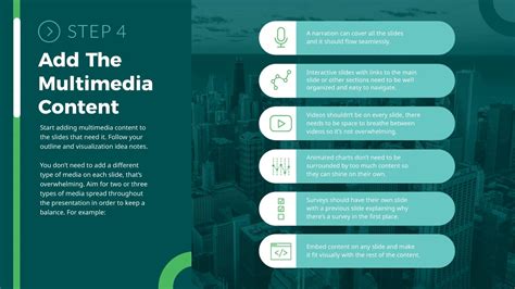 steps in creating multimedia presentation