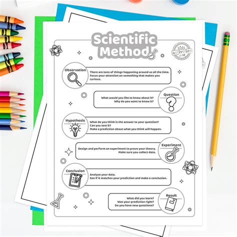 steps of the scientific method worksheet answers