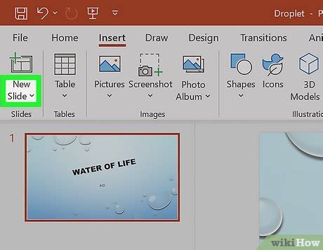 steps to create new presentation