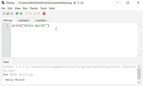 steps to run python program