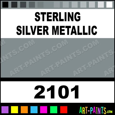 sterling silver metallic color code
