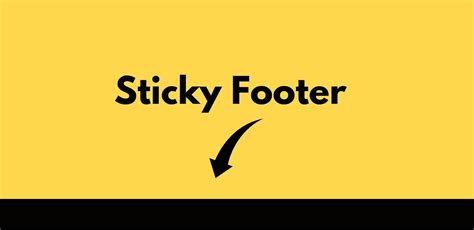 sticky footer css codepen