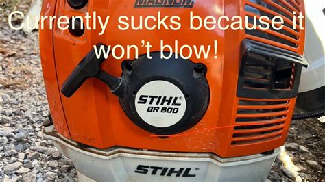 stihl backpack blower won't pull