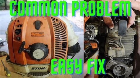 stihl blower hard to pull start
