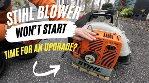 stihl blower won't start when hot