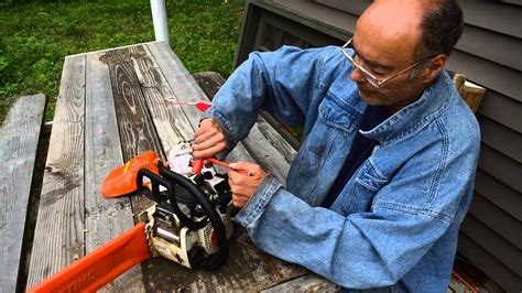 stihl chainsaw not starting when cold