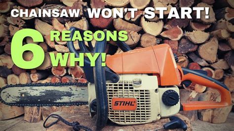 stihl chainsaw not starting when hot