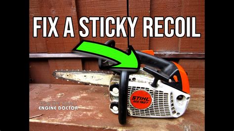stihl pull cord won't retract