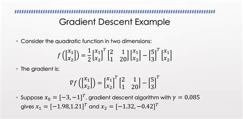 stochastic gradient descent example by hand
