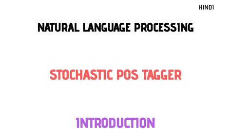 stochastic pos tagging example