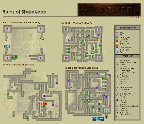 Stonekeep Walkthrough Map