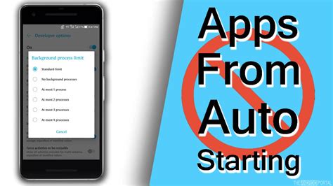 stop apps from auto starting android