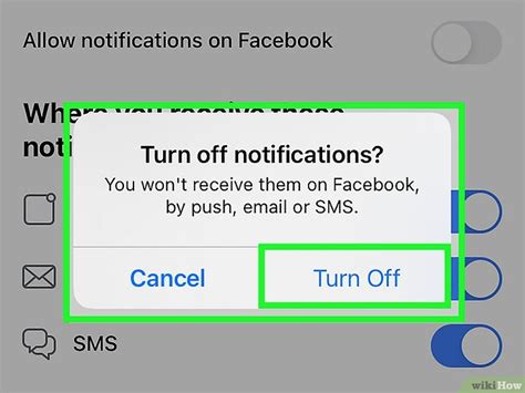 stop fb sending me email notifications