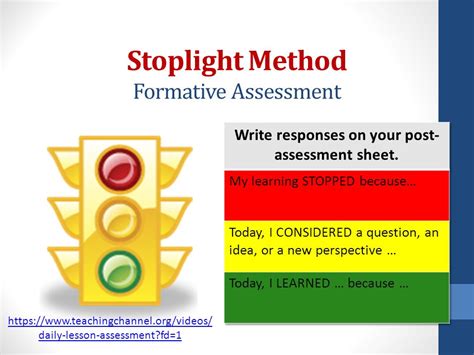 stop light method of response