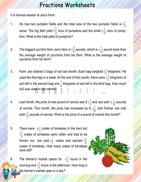 story problem using fractions