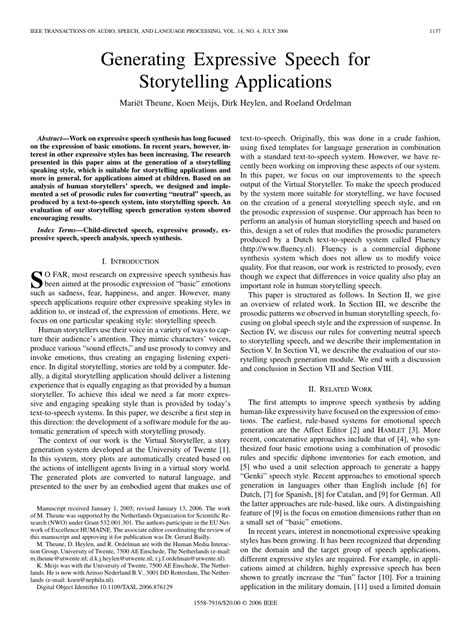 storytelling speech examples for students