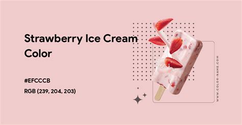 strawberry ice cream color code