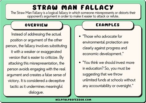 strawman argument example in real life