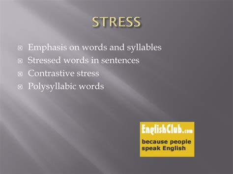 stress in polysyllabic words