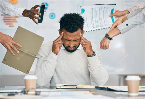 Orang stress karena pekerjaan