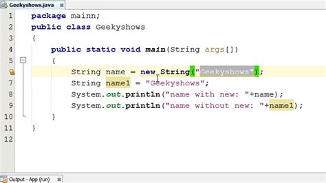 string declaration in java