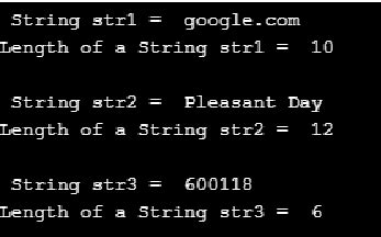 string total length