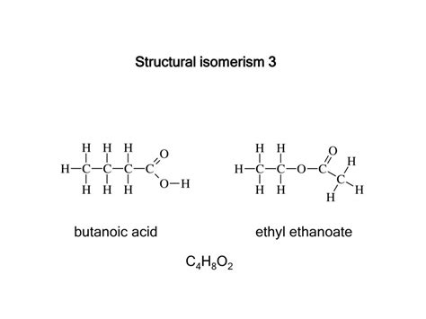 structural isomers of c4h8o2