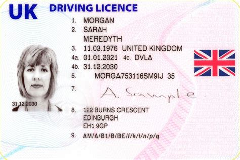 structure of driving licence number