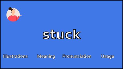 stuck meaning in english