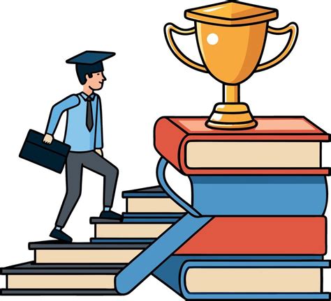 Ilustrasi siswa berprestasi