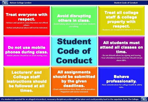 student council code of conduct example