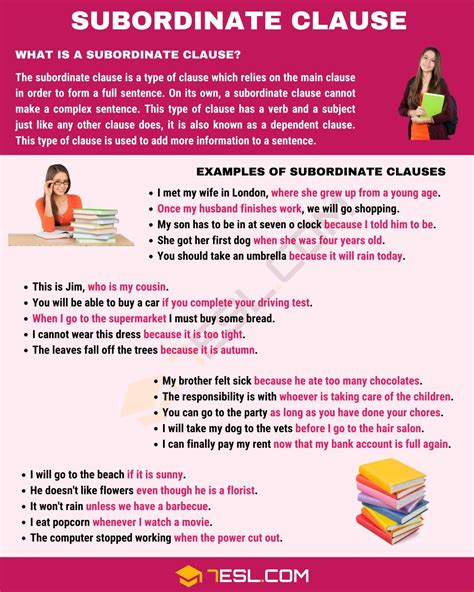 subordinate clause examples with answers class 10