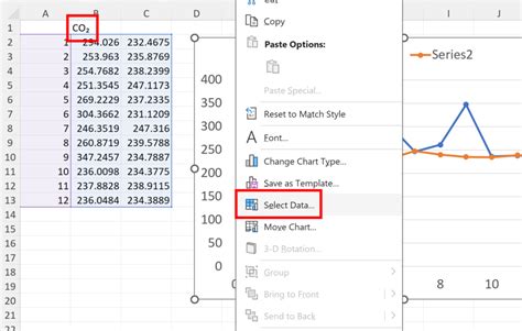 subscript in excel legend