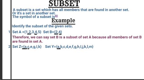 subset meaning in a sentence