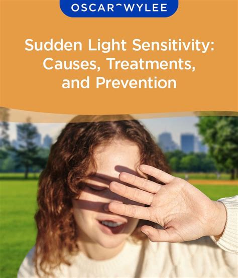sudden sensitivity to light and headache