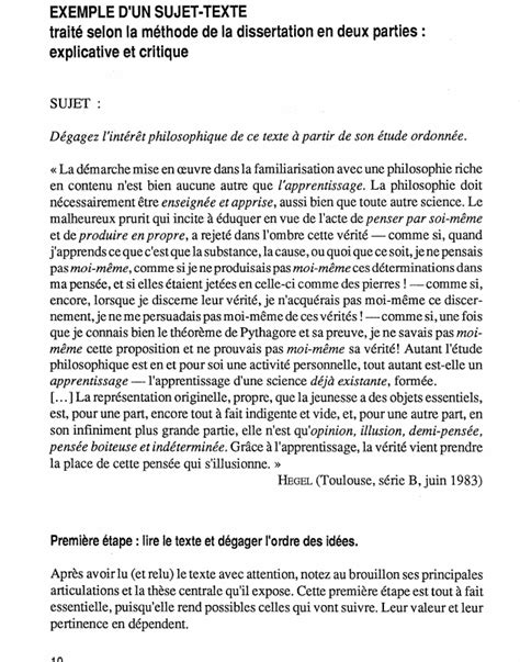 sujet de dissertation traité pdf